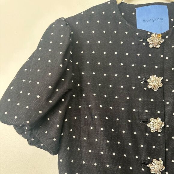 Macgraw Sorbet polka-dot embroidered dress 10 - Picture 3 of 8